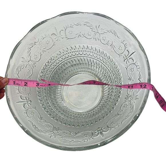 Vintage Kig Malaysia Fleur de Lis Punch Bowl - Picture 6 of 7